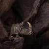 Jasper - Bronze Rhinoceros Statuette Sculpture